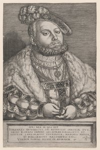 Portrait de Johann Friedrich le Magnanime, Électeur de Saxe, 1543 - Georg Pencz