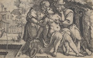Suzanne et les vieillards - Georg Pencz