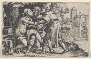 Suzanne et les vieillards - Georg Pencz