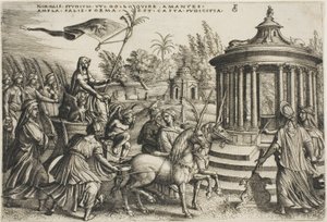 Le Triomphe de la Chasteté, planche deux des Triomphes de Pétrarque