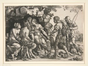 Thétis et Chiron - Georg Pencz