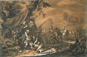 Transport des blessés après la bataille - Georg Philipp I (after) Rugendas