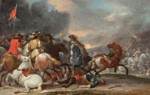Bataille de cavaliers - Georg Philipp Rugendas