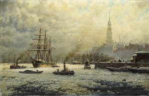 Le Port de Hambourg, 1893