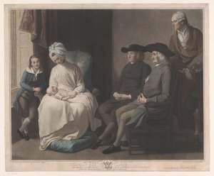 Portrait de Benjamin West avec sa famille - Georg Siegmund Facius