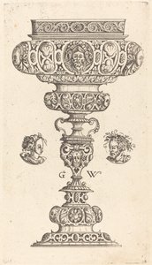 Calice avec tête de guerrier - Georg Wechter I