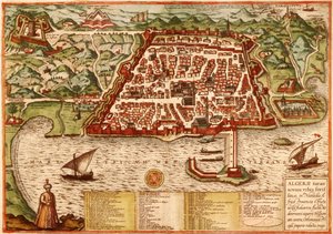 Algiers, Algérie - Georg and Hogenberg Franz (1535 90) Braun