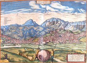 Antequera, Espagne - Georg and Hogenberg Franz (1535 90) Braun