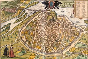 Avignon, France - Georg and Hogenberg Franz (1535 90) Braun