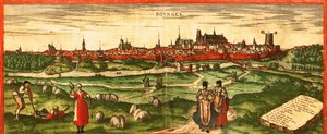 Bourges, - Ville romaine - Georg and Hogenberg Franz (1535 90) Braun