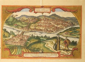 Budapest de Civitates Orbis Terrarum - Georg Braun and Hogenberg Franz