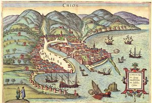 Chios, Grèce - Georg and Hogenberg Franz (1535 90) Braun