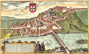 Coimbra, Portugal - Georg and Hogenberg Franz (1535 90) Braun