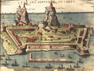Corfou, Grèce - Georg and Hogenberg Franz (1535 90) Braun