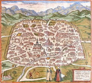 Damas, Syrie - Georg and Hogenberg Franz (1535 90) Braun