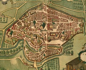Fabriano du Civitates Orbis Terrarum par Georg Braun - Georg Braun and Hogenberg Franz