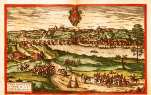 Grodno, Pologne - Georg and Hogenberg Franz (1535 90) Braun