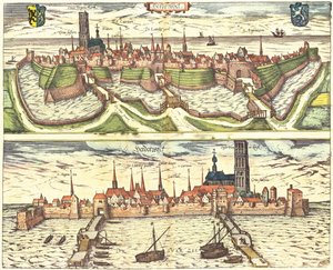 Harderwijk, Pays-Bas, Hollande - Georg and Hogenberg Franz (1535 90) Braun