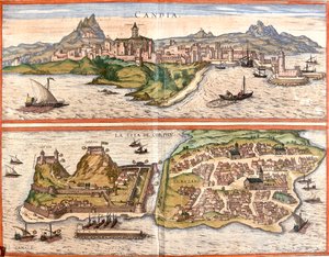 Héraklion, Corfou, Grèce - Georg and Hogenberg Franz (1535 90) Braun