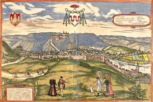 Huy, Belgique - Georg and Hogenberg Franz (1535 90) Braun