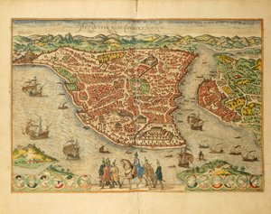 Istanbul du Civitates Orbis Terrarum par Georg Braun - Georg Braun and Hogenberg Franz