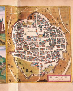 Italie, Sulmona, La ville de Sulmona de Civitates Orbis Terrarum
