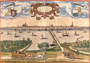 Kampen, Pays-Bas - Georg and Hogenberg Franz (1535 90) Braun