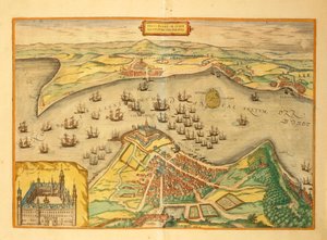 Kronborg de Civitates Orbis Terrarum - Georg Braun and Hogenberg Franz