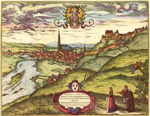Landshut, Allemagne - Georg and Hogenberg Franz (1535 90) Braun
