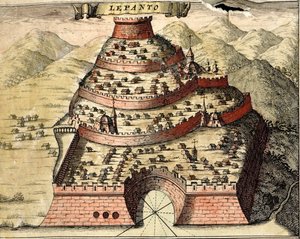 Lépante, Grèce - Georg and Hogenberg Franz (1535 90) Braun