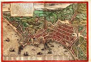 Naples, Napoli, Italie - Georg and Hogenberg Franz (1535 90) Braun