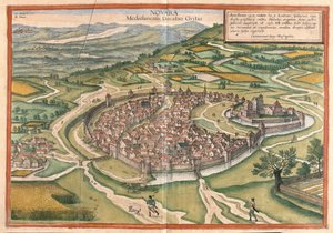 Novara, région du Piémont, Italie (gravure)