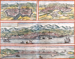 Parme, Sienne, Palerme, Trapani, Italie - Georg and Hogenberg Franz (1535 90) Braun
