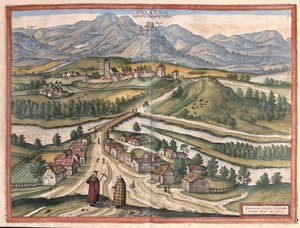 Dregelypalank, Hongrie (gravure) - Georg Braun and Hogenberg Franz