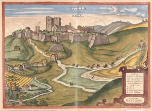 Eger, Hongrie (gravure) - Georg Braun and Hogenberg Franz