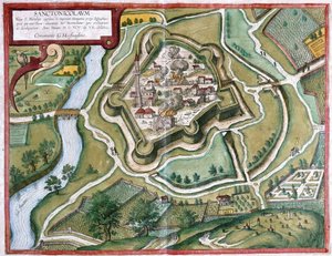 Torokszentmiklos, Hongrie (gravure) - Georg Braun and Hogenberg Franz