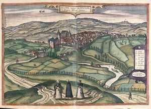 Zschopau, Saxe, Allemagne - Georg Braun and Hogenberg Franz
