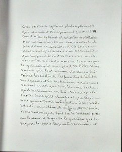 Page manuscrite du 