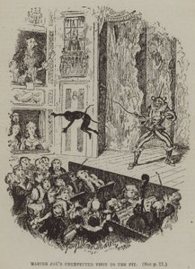 La visite inattendue du maître Joe à la fosse (gravure) - George (after) Cruikshank