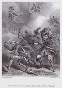 Peter Stuyvesant et la queue de cochon - George (after) Cruikshank
