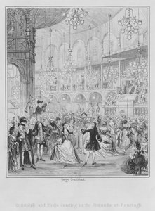 Randulph et Hilda dansant dans la Rotonde à Ranelagh - George (after) Cruikshank