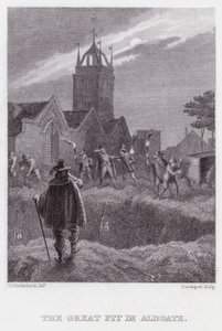 La Grande Fosse à Aldgate (gravure) - George (after) Cruikshank