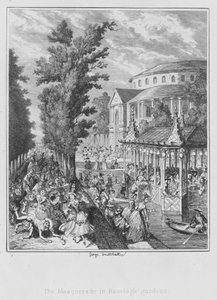 Le Bal masqué dans les jardins de Ranelagh - George (after) Cruikshank