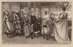 Une leçon de danse (gravure)