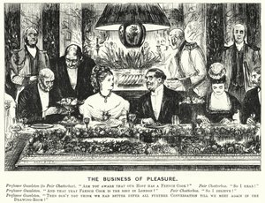 Caricature de Punch : Le business du plaisir (gravure) - George (after) Du Maurier