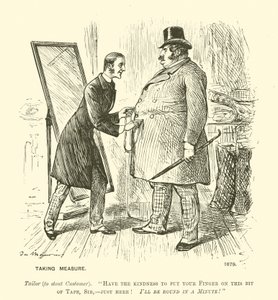 Prendre des mesures - George (after) Du Maurier