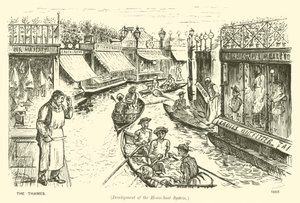La Tamise (développement du système de house-boat) - George (after) Du Maurier