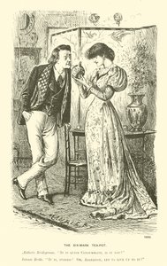 La théière à six marques - George (after) Du Maurier
