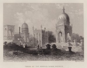 Tombes des Rois Bereed, Beeder (lithographie en couleur) - George (after) Howse