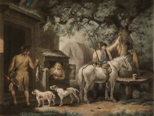 Le retour du sportif, gravé par William Ward - George (after) Morland
